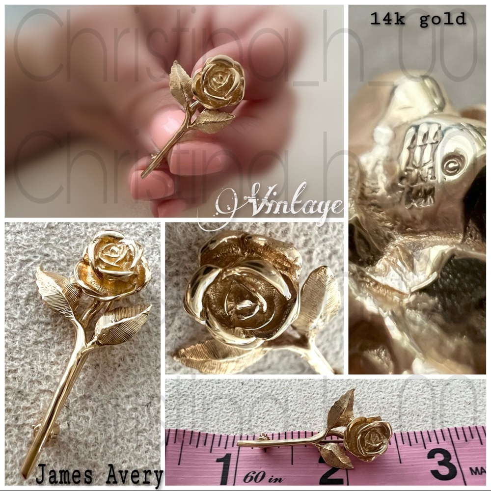 Rare 14k Gold James Avery Rose! Retired & New